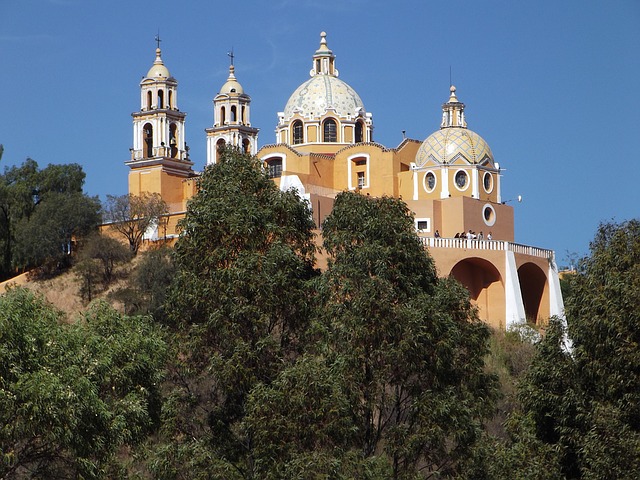 Our Lady of Remedies Church built on top of the Great Pyramid of Cholula